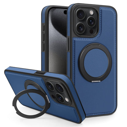 For iPhone 15 Pro Yashi 360 Degree Rotating MagSafe Bracket Phone Case(Blue) - iPhone 15 Pro Cases by buy2fix | Online Shopping UK | buy2fix