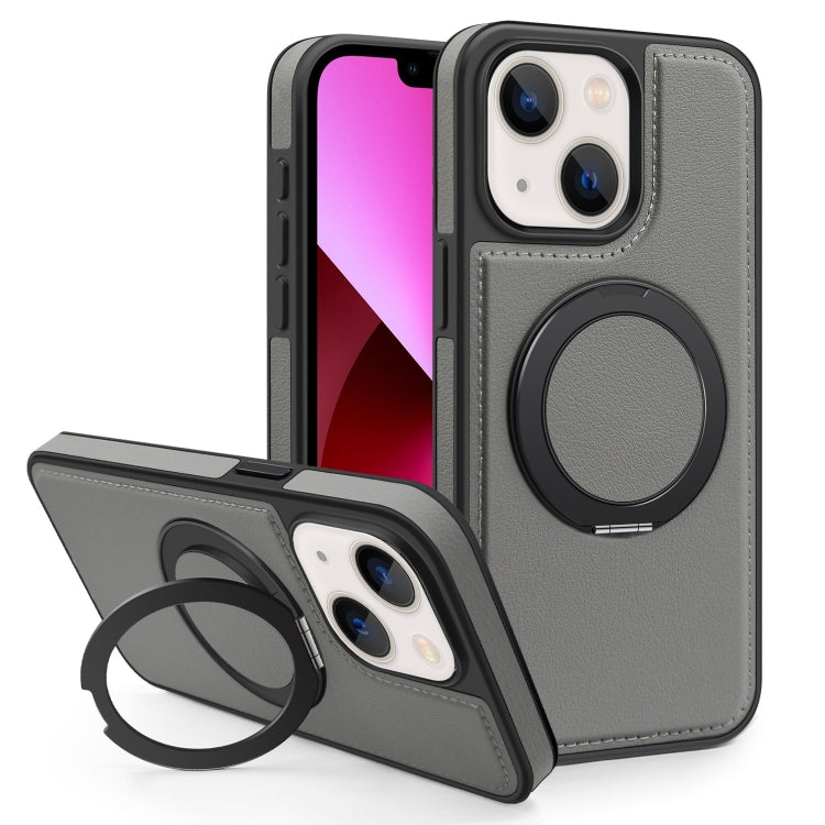 For iPhone 13 Yashi 360 Degree Rotating MagSafe Bracket Phone Case(Grey) - iPhone 13 Cases by buy2fix | Online Shopping UK | buy2fix