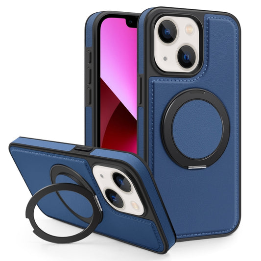 For iPhone 13 Yashi 360 Degree Rotating MagSafe Bracket Phone Case(Blue) - iPhone 13 Cases by buy2fix | Online Shopping UK | buy2fix