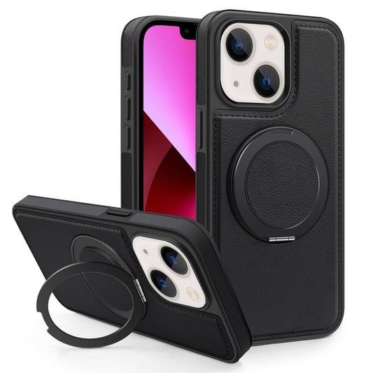 For iPhone 13 Yashi 360 Degree Rotating MagSafe Bracket Phone Case(Black) - iPhone 13 Cases by buy2fix | Online Shopping UK | buy2fix