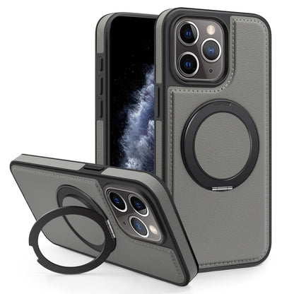 For iPhone 11 Pro Max Yashi 360 Degree Rotating MagSafe Bracket Phone Case(Grey) - iPhone 11 Pro Max Cases by buy2fix | Online Shopping UK | buy2fix