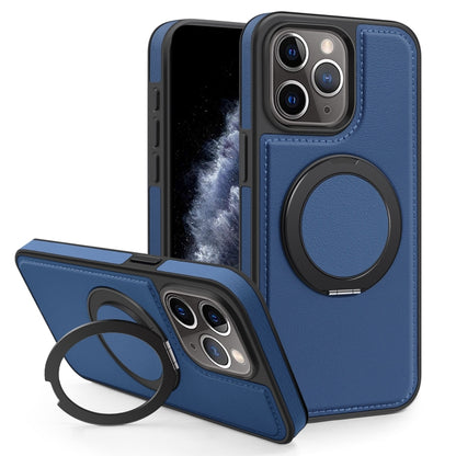 For iPhone 11 Pro Max Yashi 360 Degree Rotating MagSafe Bracket Phone Case(Blue) - iPhone 11 Pro Max Cases by buy2fix | Online Shopping UK | buy2fix