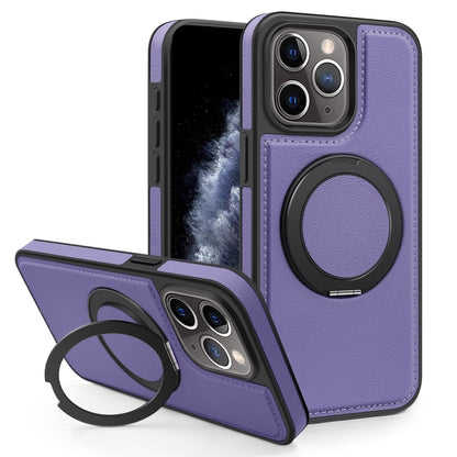 For iPhone 11 Pro Max Yashi 360 Degree Rotating MagSafe Bracket Phone Case(Purple) - iPhone 11 Pro Max Cases by buy2fix | Online Shopping UK | buy2fix