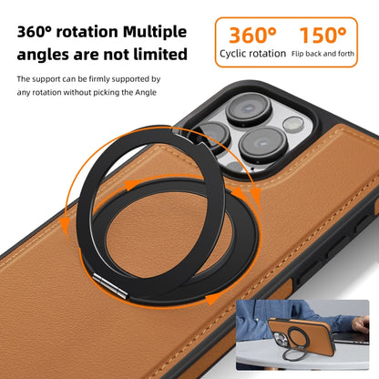 For iPhone 14 Pro Yashi 360 Degree Rotating MagSafe Bracket Phone Case(Black) - iPhone 14 Pro Cases by buy2fix | Online Shopping UK | buy2fix