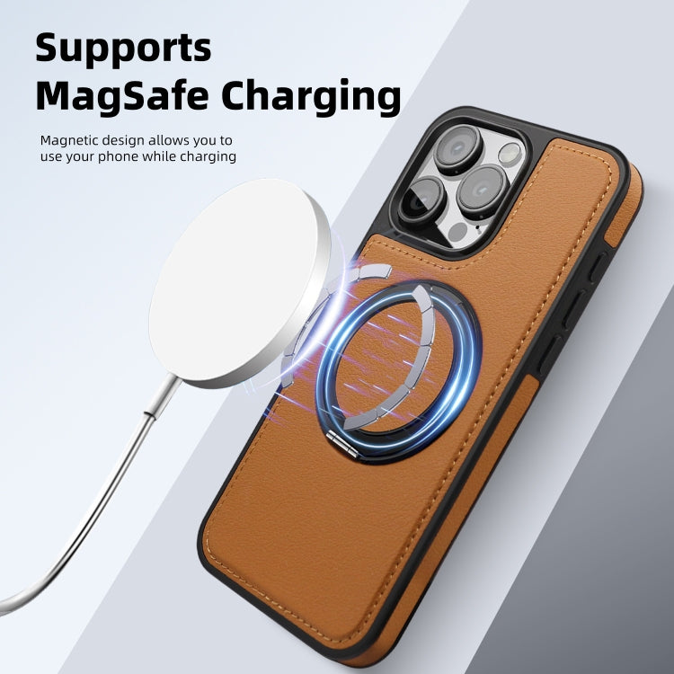 For iPhone 14 Plus Yashi 360 Degree Rotating MagSafe Bracket Phone Case(Grey) - iPhone 14 Plus Cases by buy2fix | Online Shopping UK | buy2fix
