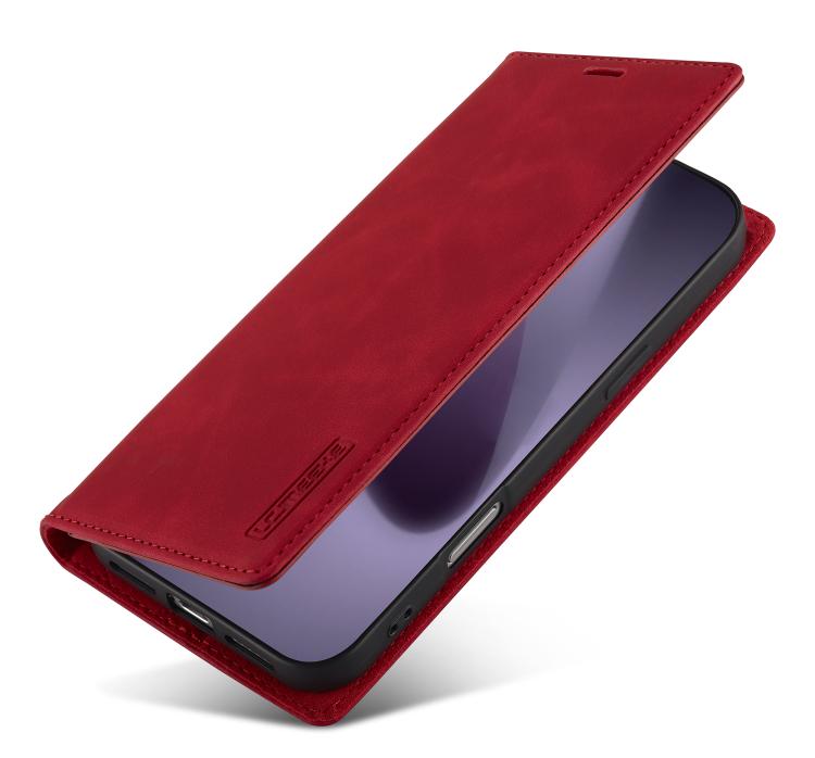 For iPhone 17 Pro Max LC.IMEEKE Strong Magnetism Microfiber Leather Phone Case(Red) - iPhone 17 Pro Max Cases by LC.IMEEKE | Online Shopping UK | buy2fix