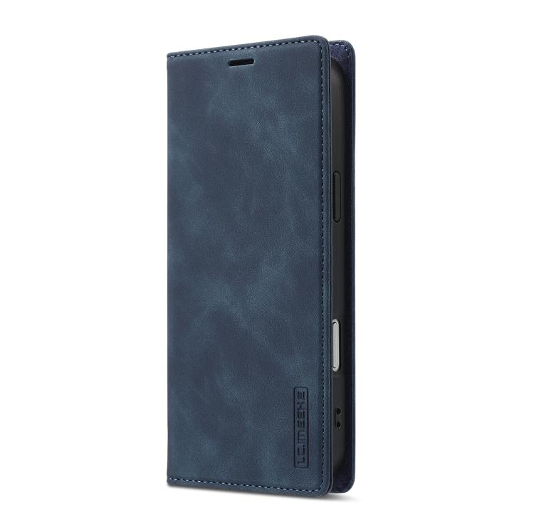 For iPhone 17 Pro Max LC.IMEEKE Strong Magnetism Microfiber Leather Phone Case(Blue) - iPhone 17 Pro Max Cases by LC.IMEEKE | Online Shopping UK | buy2fix