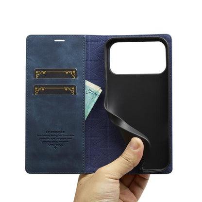 For iPhone 17 Pro Max LC.IMEEKE Strong Magnetism Microfiber Leather Phone Case(Blue) - iPhone 17 Pro Max Cases by LC.IMEEKE | Online Shopping UK | buy2fix