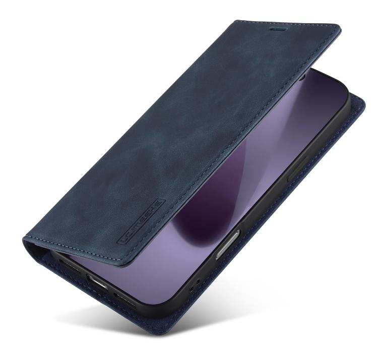For iPhone 17 Pro LC.IMEEKE Strong Magnetism Microfiber Leather Phone Case(Blue) - iPhone 17 Pro Cases by LC.IMEEKE | Online Shopping UK | buy2fix