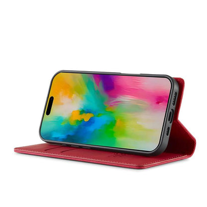 For iPhone 17 LC.IMEEKE Strong Magnetism Microfiber Leather Phone Case(Red) - iPhone 17 Cases by LC.IMEEKE | Online Shopping UK | buy2fix