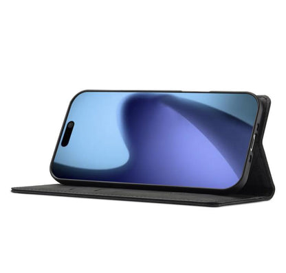 For iPhone 17 Air LC.IMEEKE Strong Magnetism Microfiber Leather Phone Case(Black) - iPhone 17 Air Cases by LC.IMEEKE | Online Shopping UK | buy2fix