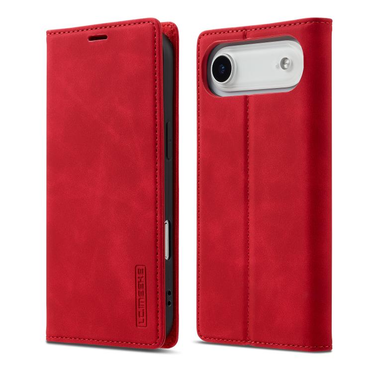 For iPhone 17 Air LC.IMEEKE Strong Magnetism Microfiber Leather Phone Case(Red) - iPhone 17 Air Cases by LC.IMEEKE | Online Shopping UK | buy2fix