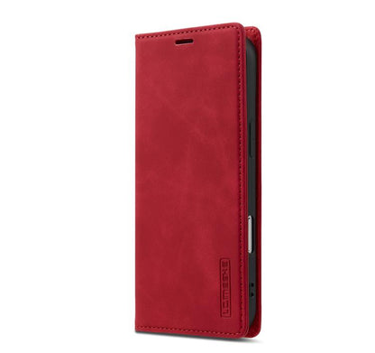 For iPhone 17 Air LC.IMEEKE Strong Magnetism Microfiber Leather Phone Case(Red) - iPhone 17 Air Cases by LC.IMEEKE | Online Shopping UK | buy2fix
