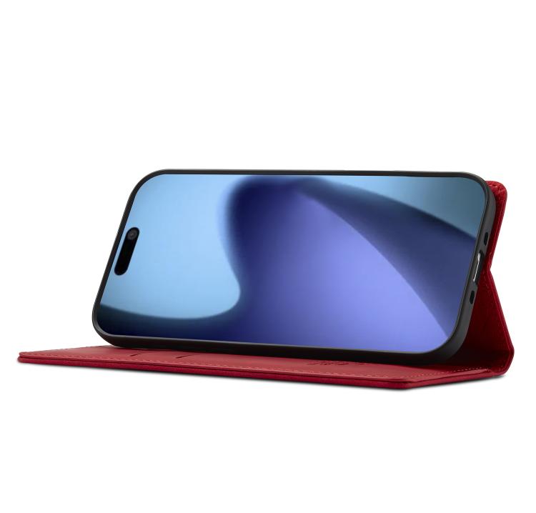 For iPhone 17 Air LC.IMEEKE Strong Magnetism Microfiber Leather Phone Case(Red) - iPhone 17 Air Cases by LC.IMEEKE | Online Shopping UK | buy2fix