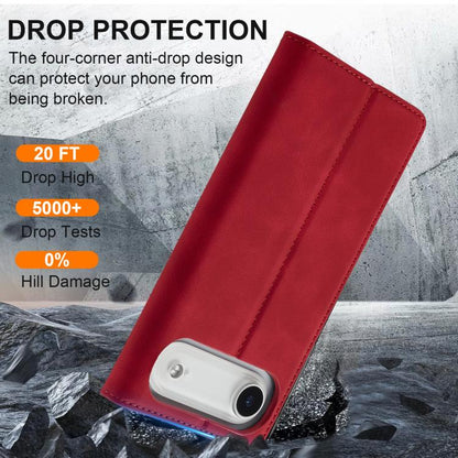 For iPhone 17 Air LC.IMEEKE Strong Magnetism Microfiber Leather Phone Case(Red) - iPhone 17 Air Cases by LC.IMEEKE | Online Shopping UK | buy2fix