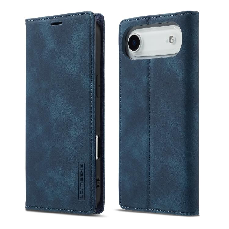 For iPhone Air LC.IMEEKE Strong Magnetism Microfiber Leather Phone Case(Blue) - iPhone Air Cases by LC.IMEEKE | Online Shopping UK | buy2fix
