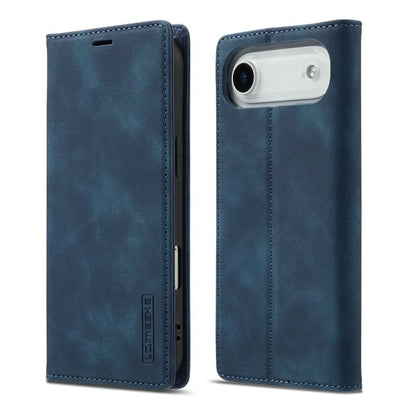 For iPhone Air LC.IMEEKE Strong Magnetism Microfiber Leather Phone Case(Blue) - iPhone Air Cases by LC.IMEEKE | Online Shopping UK | buy2fix