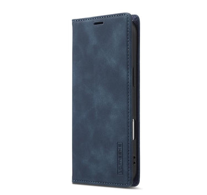 For iPhone Air LC.IMEEKE Strong Magnetism Microfiber Leather Phone Case(Blue) - iPhone Air Cases by LC.IMEEKE | Online Shopping UK | buy2fix