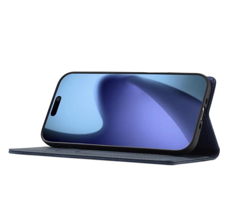 For iPhone Air LC.IMEEKE Strong Magnetism Microfiber Leather Phone Case(Blue) - iPhone Air Cases by LC.IMEEKE | Online Shopping UK | buy2fix