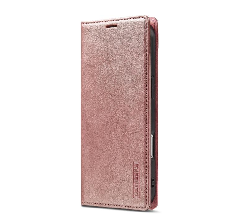 For iPhone Air LC.IMEEKE Strong Magnetism Microfiber Leather Phone Case(Rose Gold) - iPhone Air Cases by LC.IMEEKE | Online Shopping UK | buy2fix