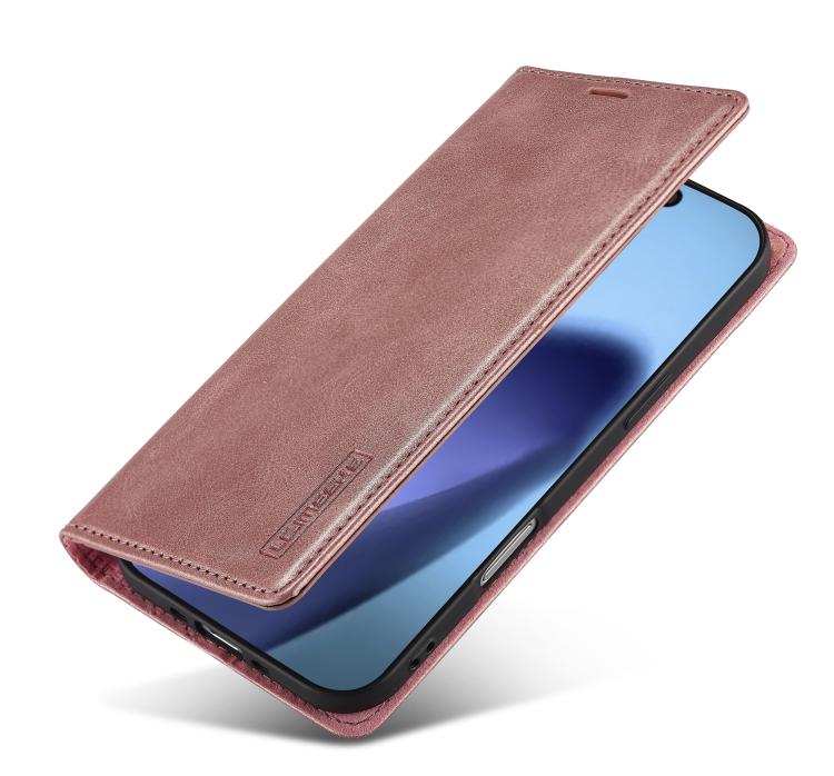 For iPhone Air LC.IMEEKE Strong Magnetism Microfiber Leather Phone Case(Rose Gold) - iPhone Air Cases by LC.IMEEKE | Online Shopping UK | buy2fix