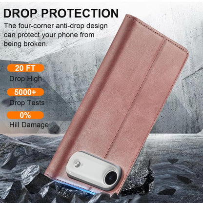 For iPhone Air LC.IMEEKE Strong Magnetism Microfiber Leather Phone Case(Rose Gold) - iPhone Air Cases by LC.IMEEKE | Online Shopping UK | buy2fix