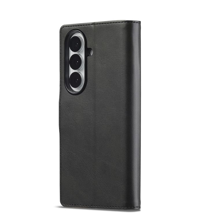 For Samsung Galaxy Z Fold7 5G LC.IMEEKE Calf Texture Leather Phone Case(Black) - Galaxy Z Fold7 5G Cases by LC.IMEEKE | Online Shopping UK | buy2fix