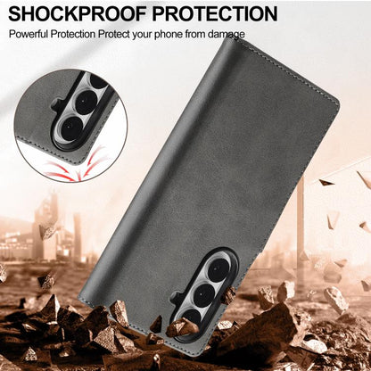 For Samsung Galaxy Z Fold7 5G LC.IMEEKE Calf Texture Leather Phone Case(Grey) - Galaxy Z Fold7 5G Cases by LC.IMEEKE | Online Shopping UK | buy2fix