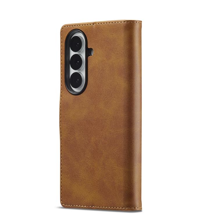 For Samsung Galaxy Z Fold7 5G LC.IMEEKE Calf Texture Leather Phone Case(Brown) - Galaxy Z Fold7 5G Cases by LC.IMEEKE | Online Shopping UK | buy2fix