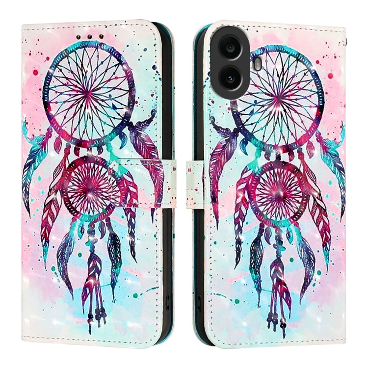 For Nothing CMF Phone 1 3D Painting Horizontal Flip Leather Phone Case(Color Drop Wind Chimes) - Nothing Cases by buy2fix | Online Shopping UK | buy2fix