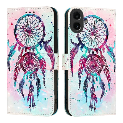 For Nothing CMF Phone 1 3D Painting Horizontal Flip Leather Phone Case(Color Drop Wind Chimes) - Nothing Cases by buy2fix | Online Shopping UK | buy2fix