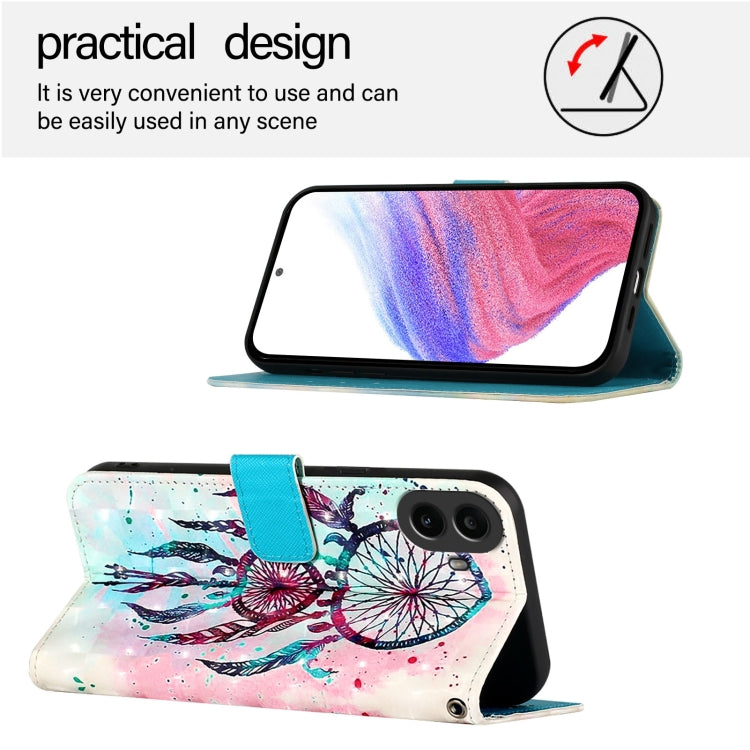 For Nothing CMF Phone 1 3D Painting Horizontal Flip Leather Phone Case(Color Drop Wind Chimes) - Nothing Cases by buy2fix | Online Shopping UK | buy2fix