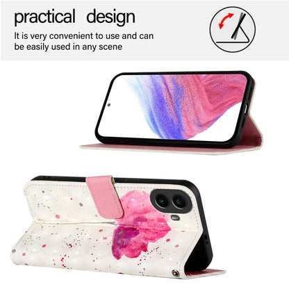 For Nothing CMF Phone 1 3D Painting Horizontal Flip Leather Phone Case(Flower) - Nothing Cases by buy2fix | Online Shopping UK | buy2fix