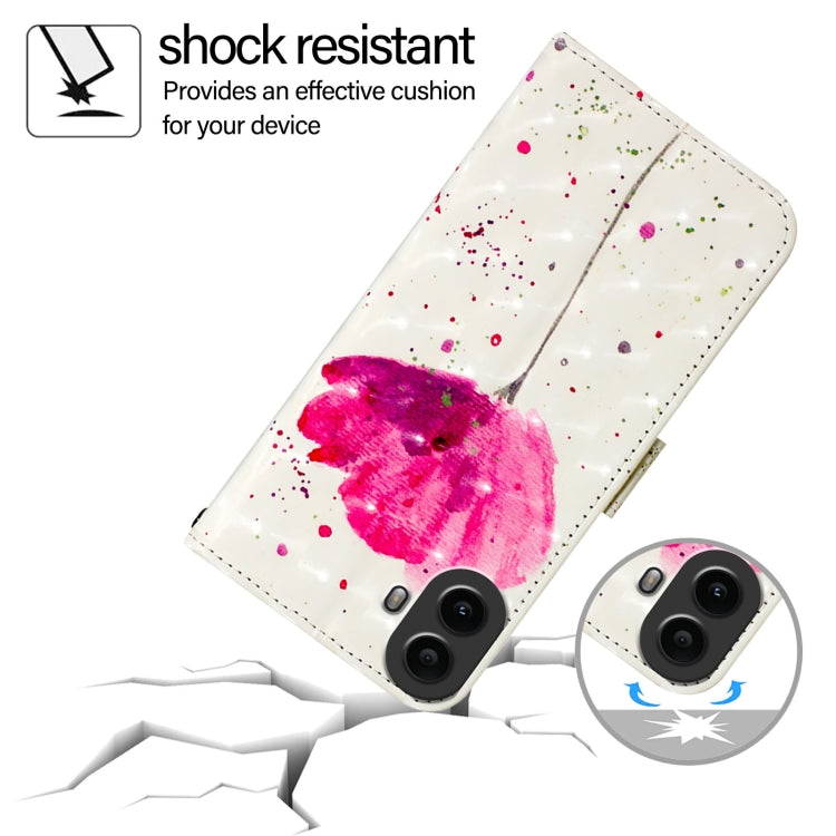 For Nothing CMF Phone 1 3D Painting Horizontal Flip Leather Phone Case(Flower) - Nothing Cases by buy2fix | Online Shopping UK | buy2fix
