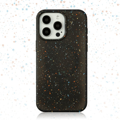 For iPhone 15 Plus Colorful Frosted Magsafe PC Hybrid TPU Phone Case(Black) - iPhone 15 Plus Cases by buy2fix | Online Shopping UK | buy2fix