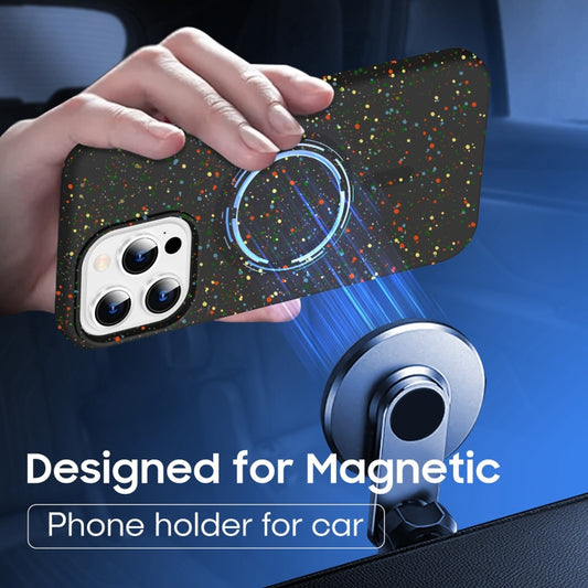 For iPhone 16 Colorful Frosted Magsafe PC Hybrid TPU Phone Case(White) by buy2fix