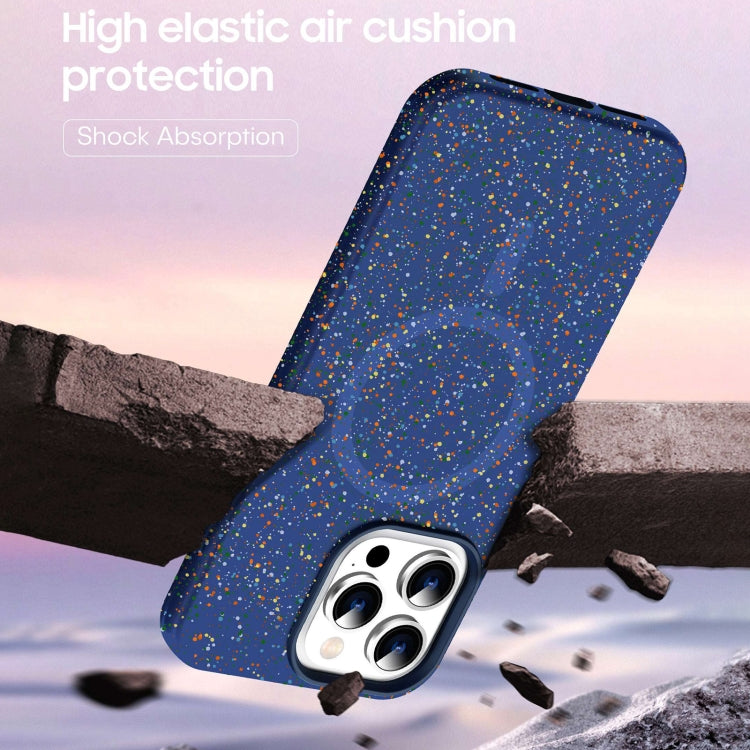 For iPhone 12 Pro Max Colorful Frosted Magsafe PC Hybrid TPU Phone Case(Blue) - iPhone 12 Pro Max Cases by buy2fix | Online Shopping UK | buy2fix