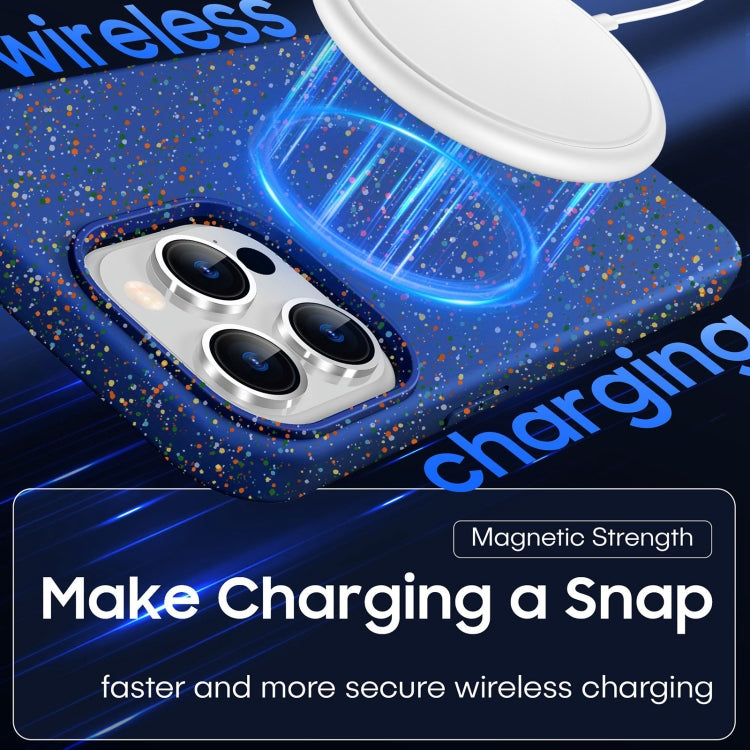 For iPhone 15 Pro Max Colorful Frosted Magsafe PC Hybrid TPU Phone Case(White) by buy2fix