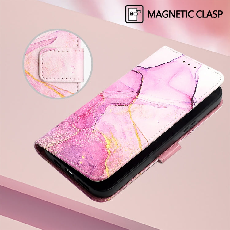 For Nothing CMF Phone 1 PT003 Marble Pattern Flip Leather Phone Case(Pink Purple Gold) - Nothing Cases by buy2fix | Online Shopping UK | buy2fix