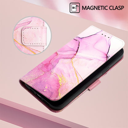 For Nothing CMF Phone 1 PT003 Marble Pattern Flip Leather Phone Case(Pink Purple Gold) - Nothing Cases by buy2fix | Online Shopping UK | buy2fix