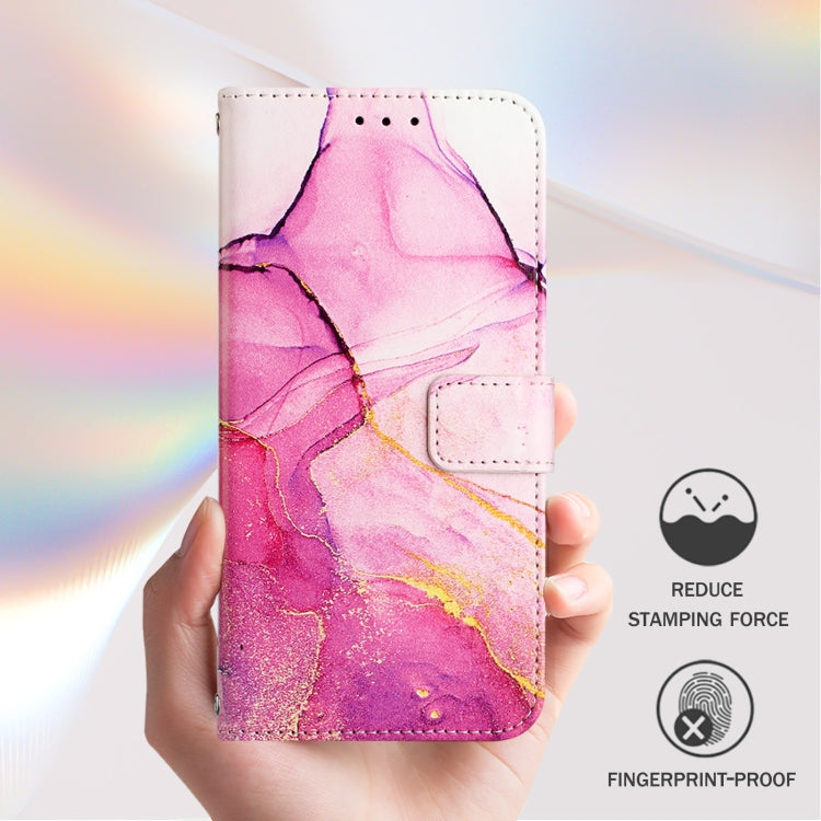 For Nothing CMF Phone 1 PT003 Marble Pattern Flip Leather Phone Case(Pink Purple Gold) - Nothing Cases by buy2fix | Online Shopping UK | buy2fix