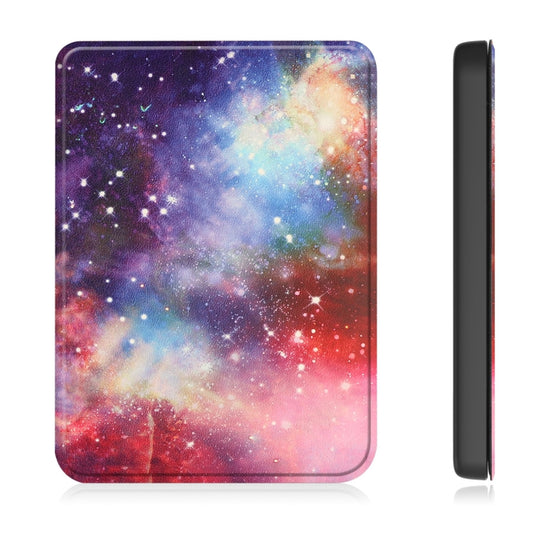 For KOBO Clara Colour 2024 / BW Painted Voltage Caster TPU Leather Smart Tablet Case(Milky Way) by buy2fix