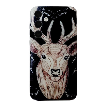 For Samsung Galaxy S24+ 5G Colored Drawing Pattern TPU Phone Case(Deer) - Galaxy S24+ 5G Cases by buy2fix | Online Shopping UK | buy2fix