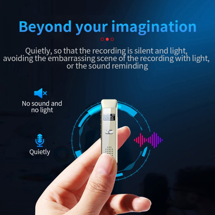 JNN Q7 Mini Portable Voice Recorder with OLED Screen, Memory:32GB(Gold) - Recording Pen by JNN | Online Shopping UK | buy2fix