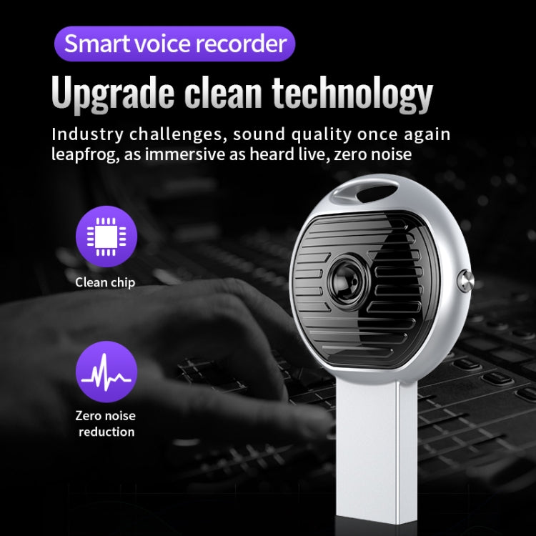 JNN S13 Zinc Alloy U-disk Voice Recorder, Memory:16GB(Silver) - U-Disk Recorder by JNN | Online Shopping UK | buy2fix