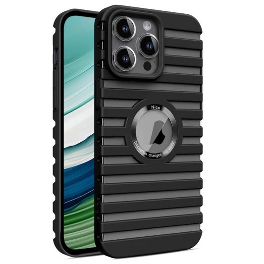 For iPhone 13 Pro Hollow Heat Dissipation MagSafe Magnetic PC Phone Case(Black) by buy2fix