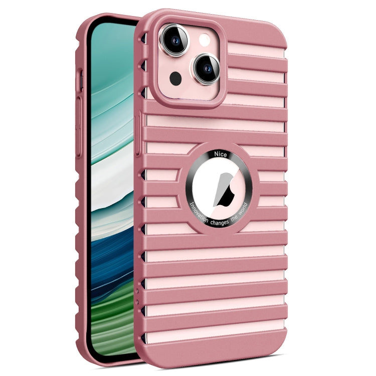For iPhone 13 Hollow Heat Dissipation MagSafe Magnetic PC Phone Case(Pink) by buy2fix