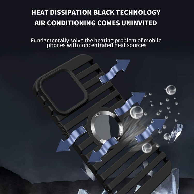 For iPhone 13 Hollow Heat Dissipation MagSafe Magnetic PC Phone Case(Pink) by buy2fix