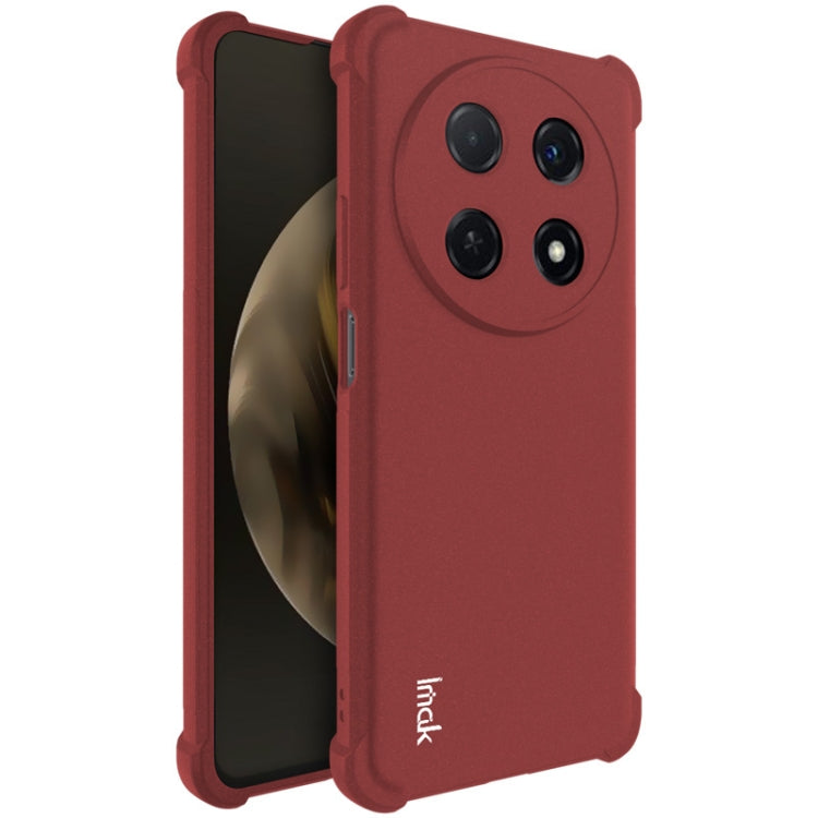 For Huawei nova 12i / Enjoy 70 Pro imak Shockproof Airbag TPU Phone Case(Matte Red) - Huawei Cases by imak | Online Shopping UK | buy2fix