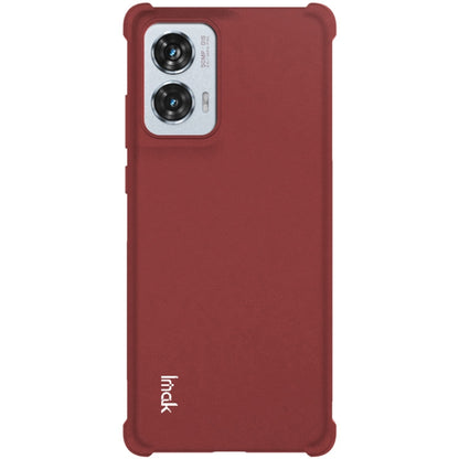 For Motorola Edge 50 Fusion 5G imak Shockproof Airbag TPU Phone Case(Matte Red) - Motorola Cases by imak | Online Shopping UK | buy2fix